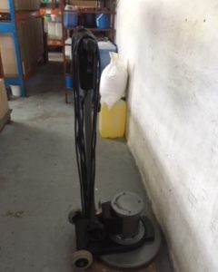 Refurbished floor polisher with pad drive.